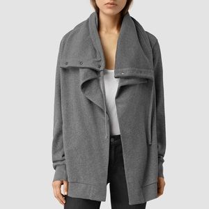 All Saints Brooke sweatshirt in grey